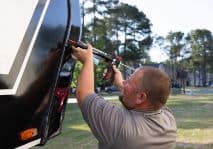 RV seasonal maintenance by a mobile RV service tech