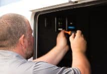 RV technician diagnosing and repair locally